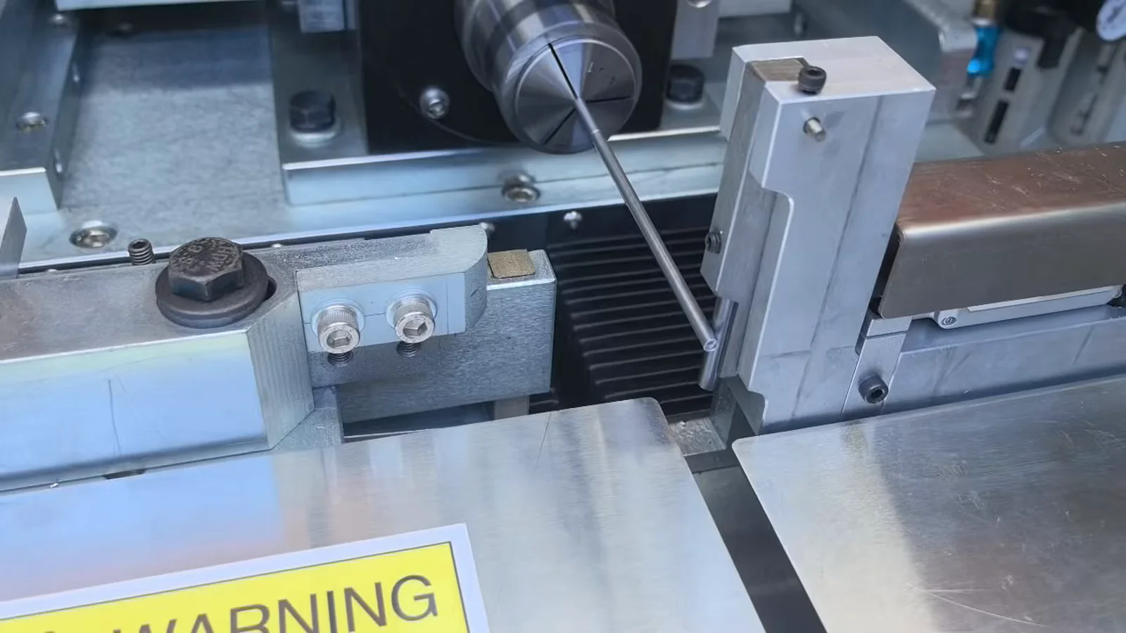 Ejector pin held for rotation measurement and controlled correction