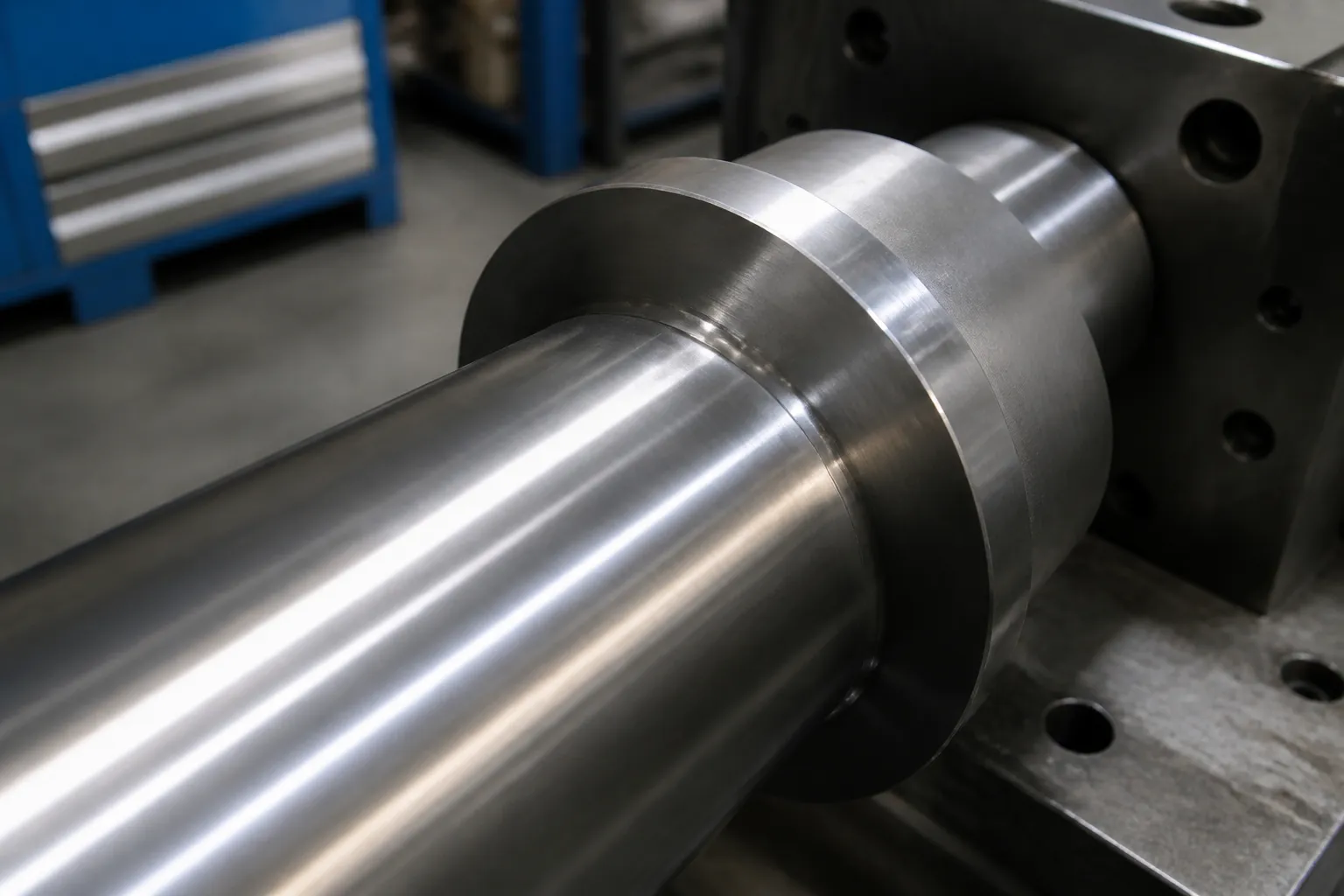 Core Pin Straightening Solution Close-up of the polished cylindrical surface and shoulder transition of a precision ground mold core pin