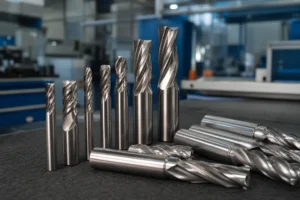 Cutting tool shanks with polished cylindrical surfaces on an inspection bench