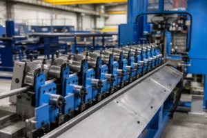 a steel wire straightening and cut-to-length line with rollers