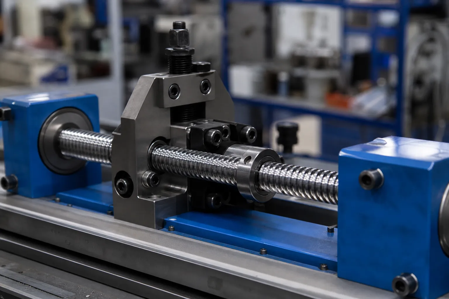 Automaattinen lyijyruuvin oikaisuratkaisu oikaisuasemaan Threaded lead screw positioned in a compact straightening station