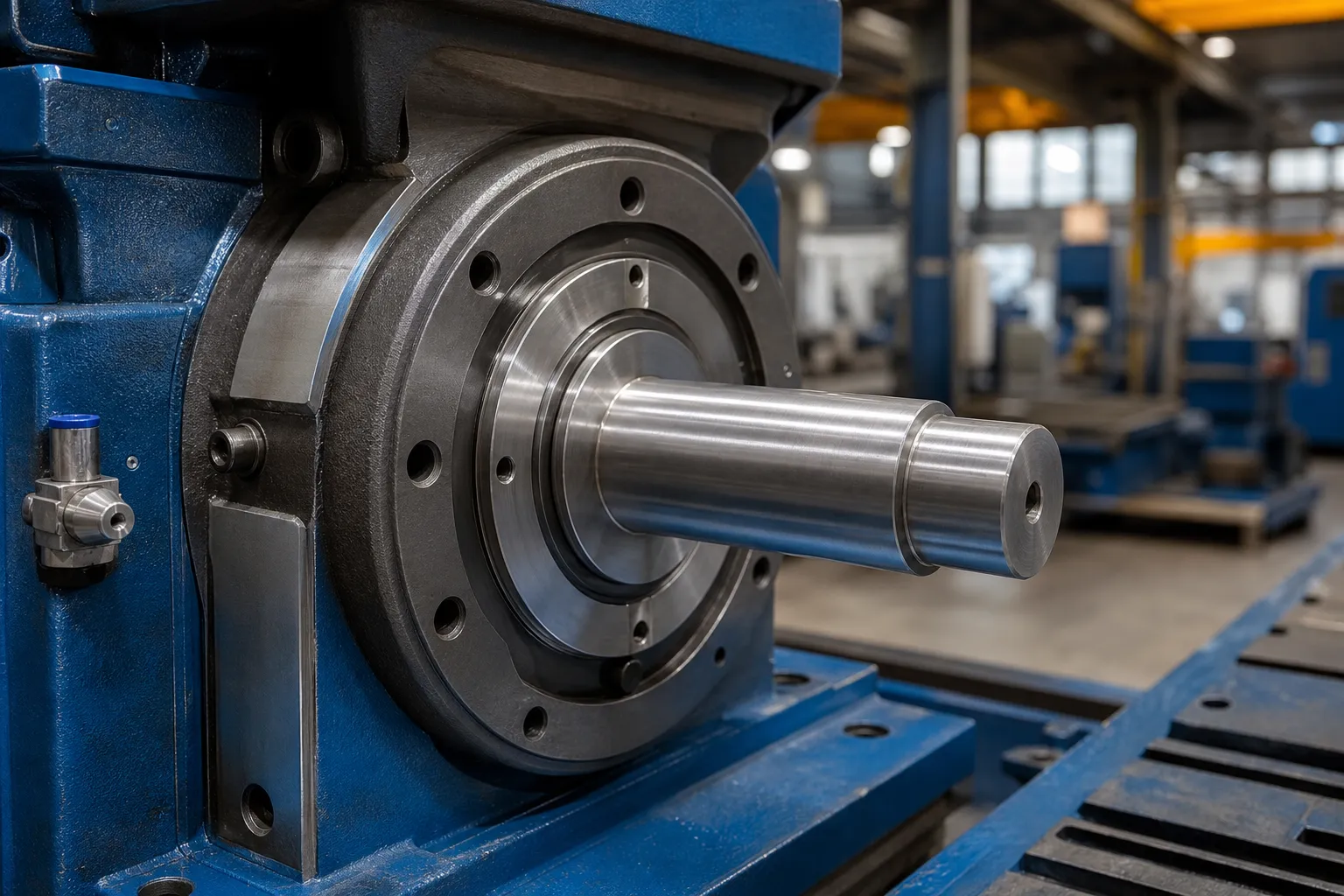 Released shaft verification industrial photograph