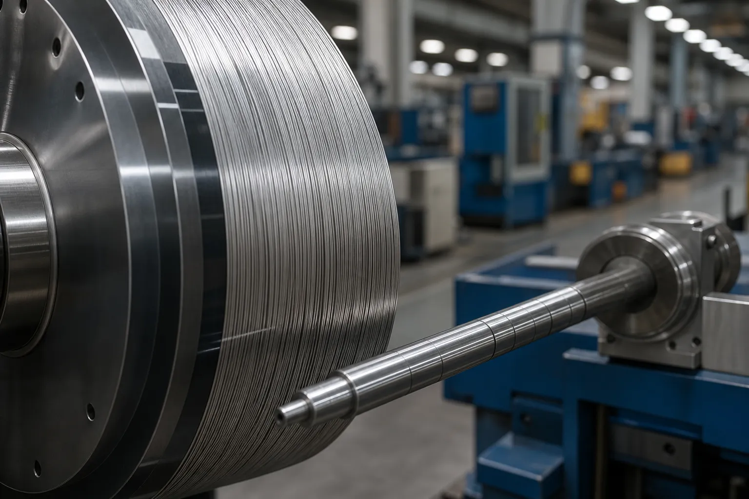 Medical Mandrel Straightening: Process, Surface Protection and Validation Medical core wire and mandrel industrial photograph