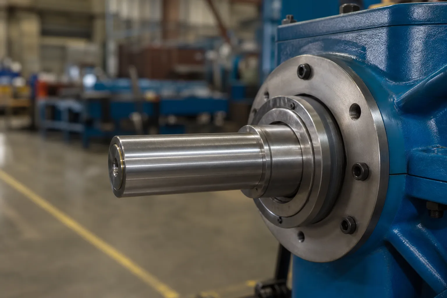Released shaft verification industrial photograph