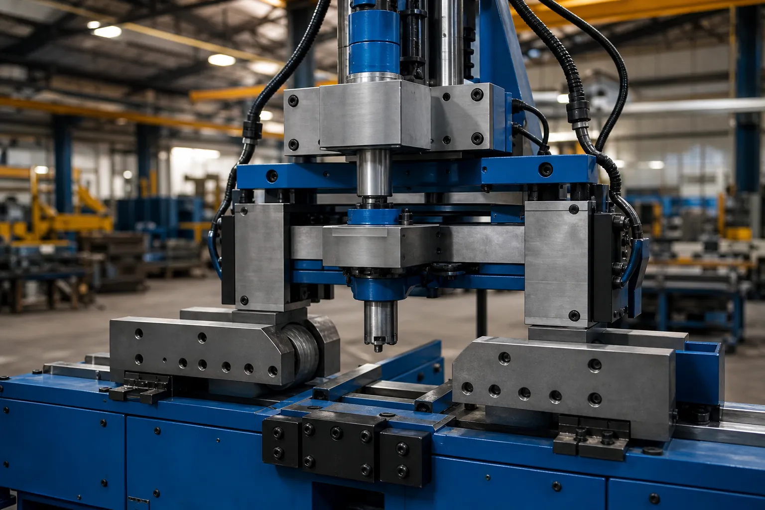 3D Giga-Cast Yapısal Parçaların Düzleştirilmesi Welded fabrication traveling gantry straightening shown as an engineering concept
