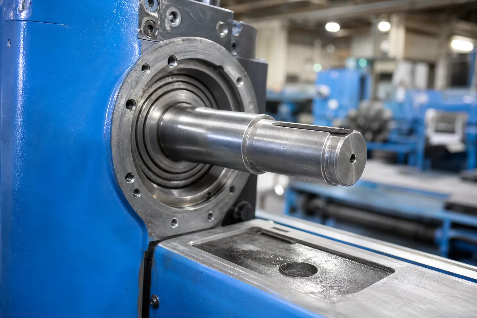 Released shaft verification industrial photograph