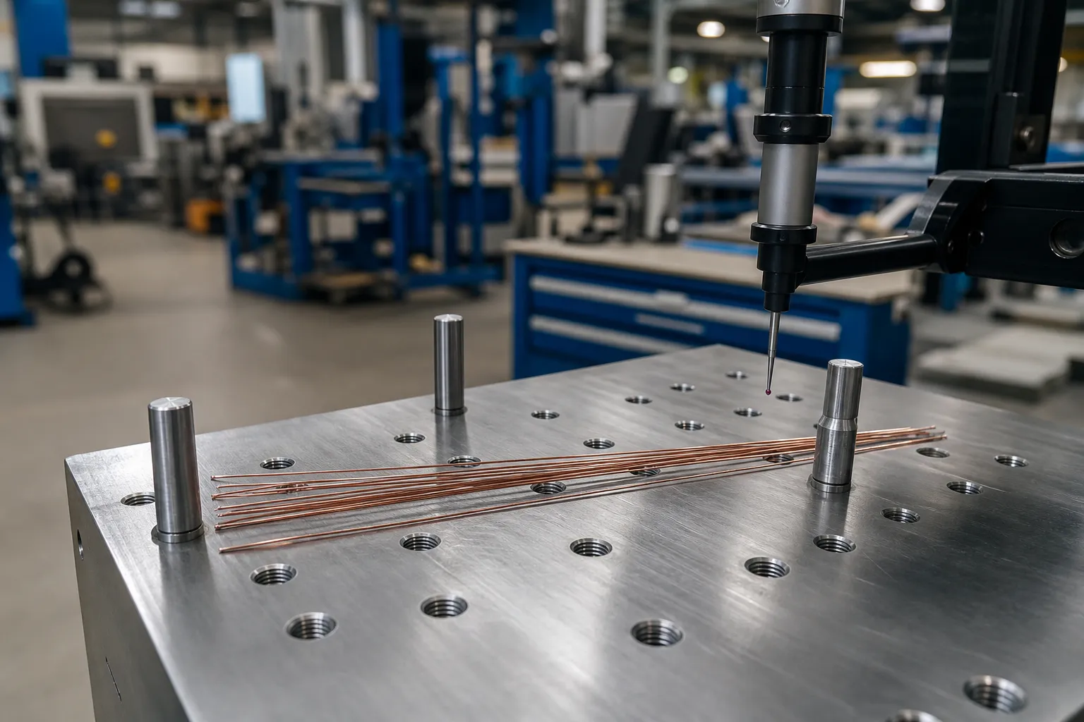 Roll vs Rotary Wire Straightening for Cut-to-Length Lines Released wire samples measured on a metrology bench