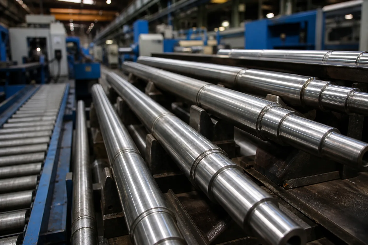 Straightening Line Layout and Cycle Time: Sizing the Cell Around a Variable Process Protected staging of slender shafts at the line